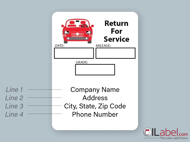 Introducing Customized Oil Change Stickers OILabel